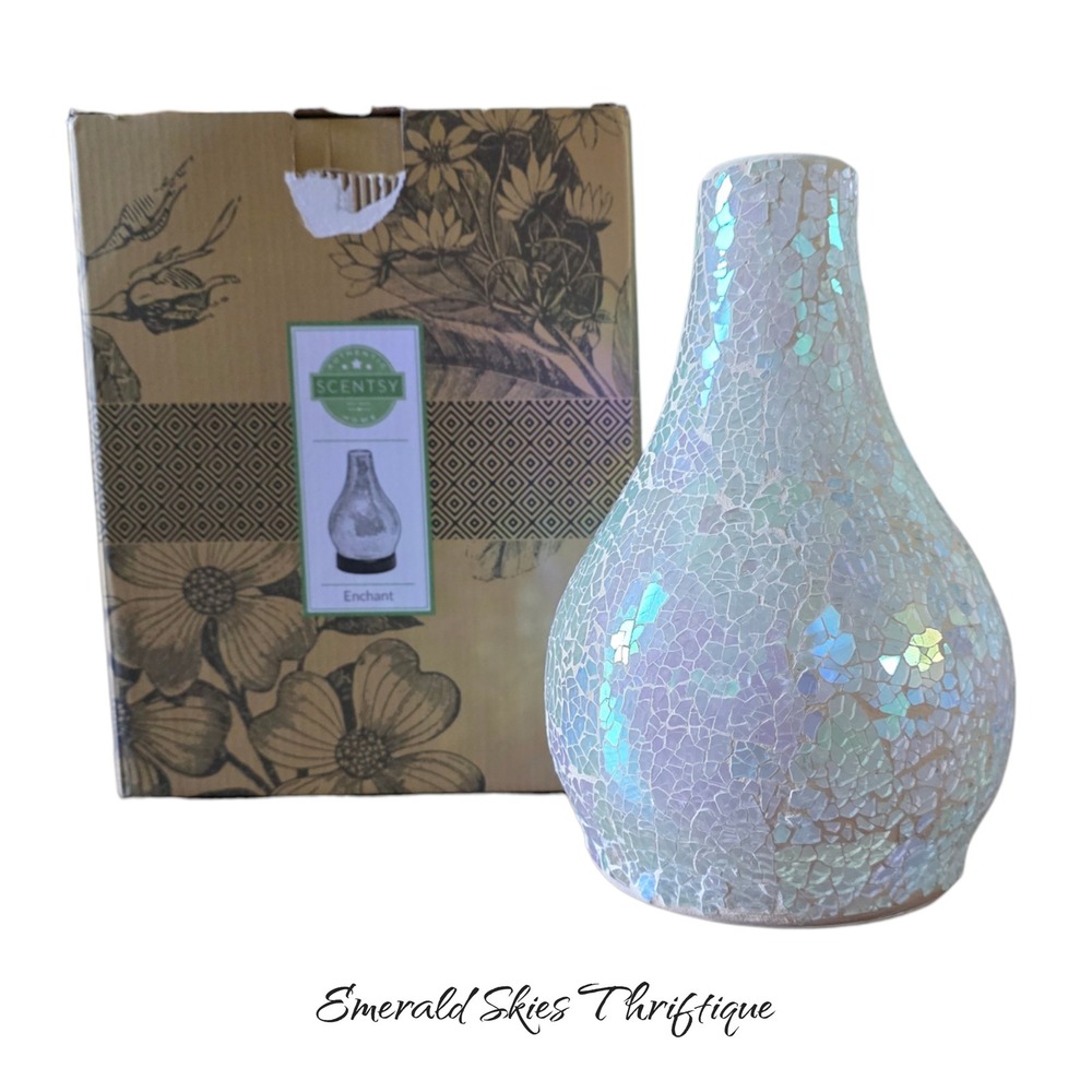 Scentsy Home Enchant Diffuser Shade Only; Globe Mosaic Iridescent Shade